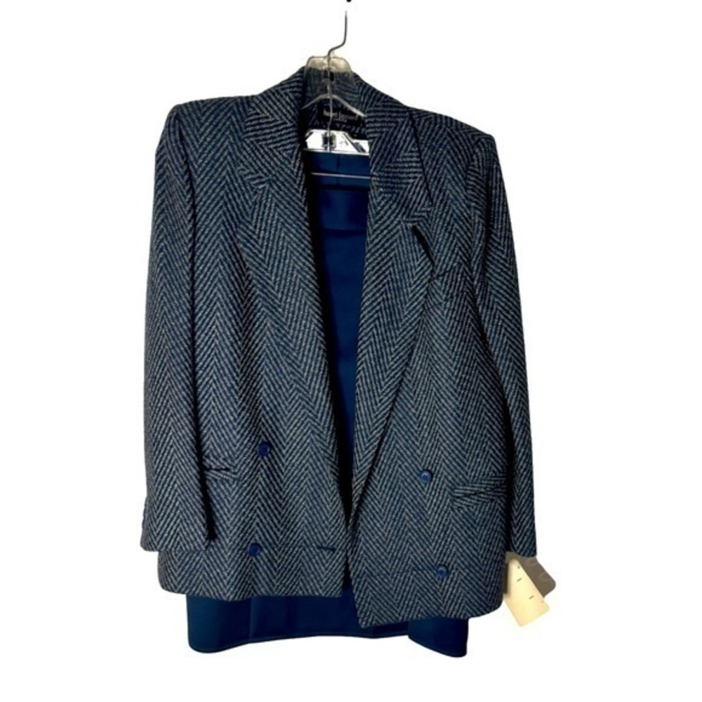 Harvé Benard Vintage 80s Women’s Blazer and Skirt Set – Size 8 Petite – NWT